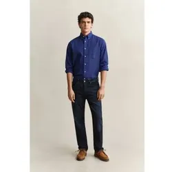 Gant für Herren. 1000011 Jeans Regular Fit Dunkelblau (34/32), Lässig, Baumwolle, Denim