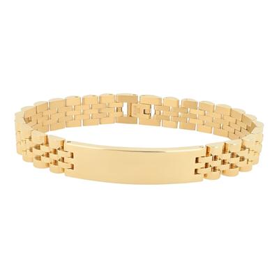 Gliederarmband ADELIA´S "Armband – Gliederarmband aus Edelstahl 21 cm", gold, Armbänder, Damen, 21cm, Edelstahl, Gliederarmband, Ein kleines Geschenk mit großer Wirkung
