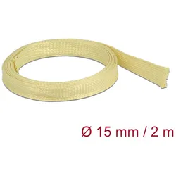 DELOCK Geflechtschlauch aus Aramid Fasern 2 m x 15 mm