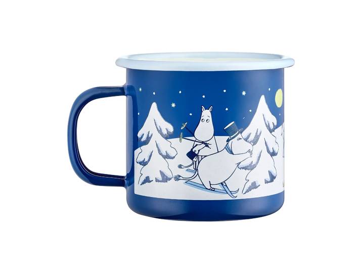 Muurla Moomin geëmailleerde mok 37 cl Starry night