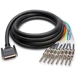 Hosa DTP-803 Multicore DB25 zu 6,3mm Klinke 3m (3 m, 6.3mm Klinkenkabel), Audiokabel