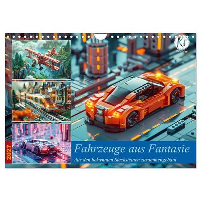 Fahrzeuge aus Fantasie (Wandkalender 2027 DIN A4 quer), CALVENDO Monatskalender