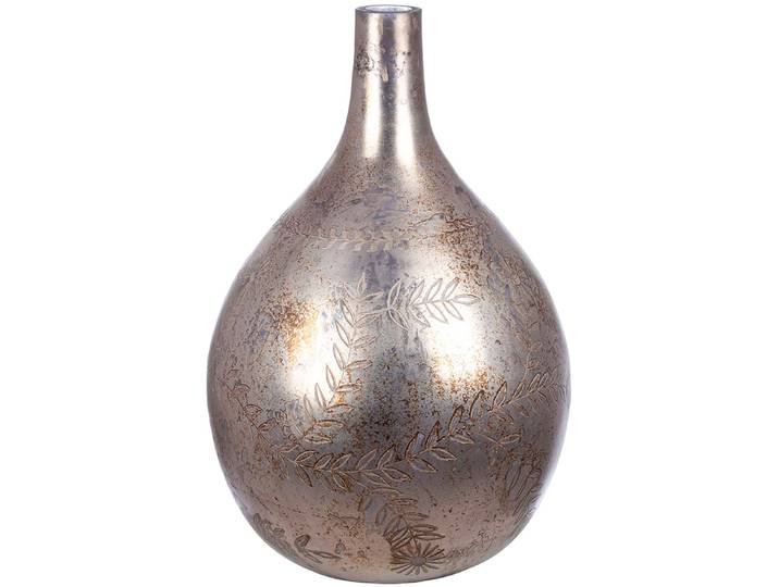 Bodenvase GILDE Vase Peso, grau H.56 cm , grau, B:34cm H:56cm T:34cm, Glas, Vasen, Bodenvase