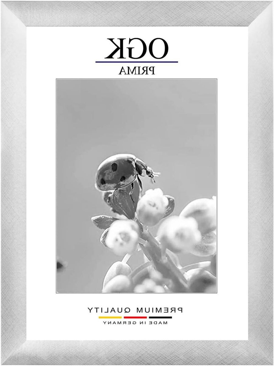 Fotolijst Alu Criss Cross Zilver - Multifunctioneel Frame voor Poster Presentatie - 18 x 26 cm