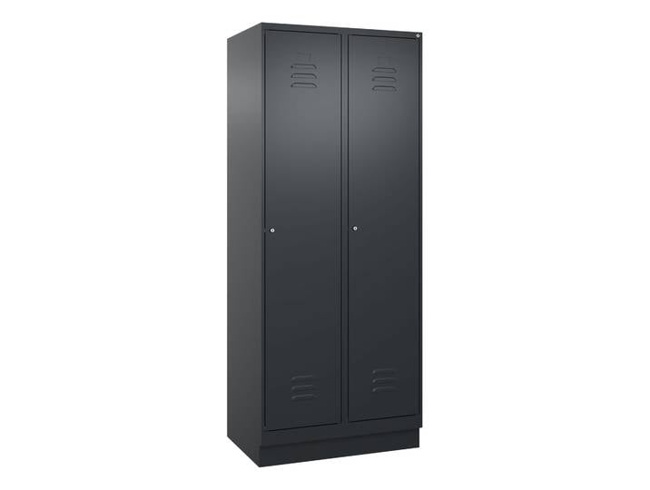 C+P Classic PLUS storage locker, Anthracite, with key, New Robust - ideal for offices and reception areas