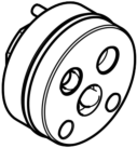 Dornbracht Adapter 1288097090 für UP-Grundkörper, für vertauschte Wasseranschlüsse