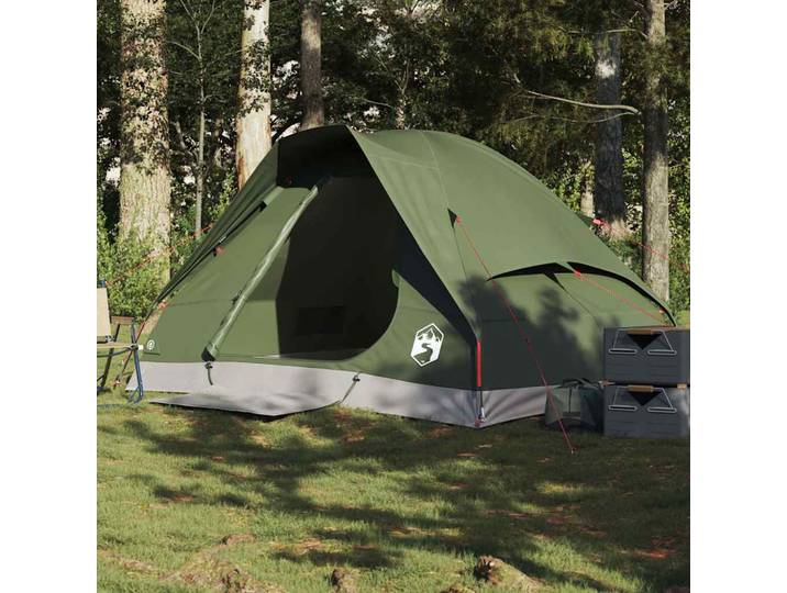 vidaXL Kuppel-Campingzelt 2 Personen Olivgrün Wasserdicht