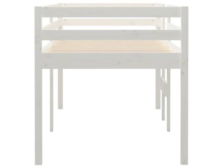 Lit haut Blanc 90x200 cm Bois de pin massif - GOTOTOP - Contemporain - Design
