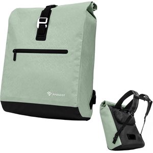 Radgeist Gepäckträgertasche RG-BPD-MI-36, grün, 20 Liter, Rucksack, wasserdicht, reflektierend