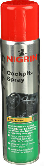 Nigrin Kunststoffpflegemittel Cockpit-Spray Vanille [400 Ml] 74062 0.4l
