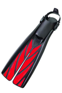 Atomic Aquatics Splitfin (offen) - Large - Rot
