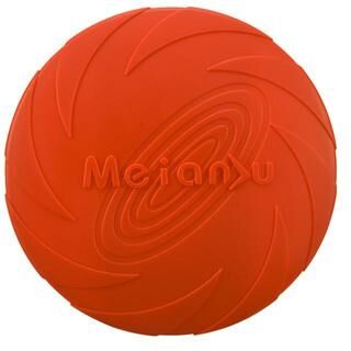 Multisell Products Hub Interactive Flying Disc Toy For Dogs Durable Multifunctional Pet Training & Outdoor Play Disc For Puppies red