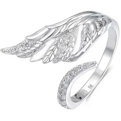 Seinerzeit SZA-1990-442 Damen-Ring Sofia Schwan 925 Silber, 56/17,8