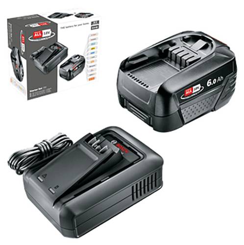 Bosch Home and Garden 1600A032A8 1600A032A8 Werkzeug-Akku und Ladegerät 18V 6Ah Lithium