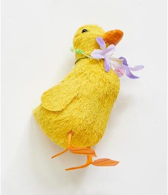 Worth Imports "5"" Sisal Tabletop Yellow Easter Duck, Set of 2 - 5"