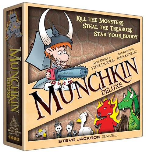 Steve Jackson Games Munchkin Deluxe Bordspel voor 1 tot 4 spelers vanaf 14 jaar