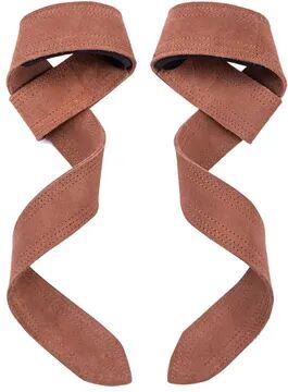 Youfap Market Leather Weight Lifting Wrist Straps, Non Slip Grip Gym Training a Pair Brown
