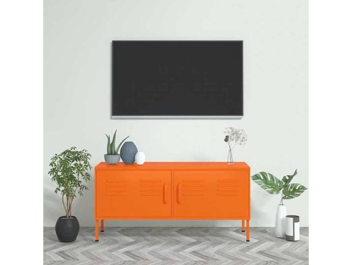 Banc TV Orange Magnifique - Meuble TV - Armoire TV Pour Téléviseur - Orange 105x35x50cm Acier CL6650443