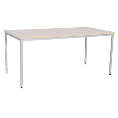 CEHA Besprechung- und Mehrzwecktisch 200 x 100 cm mit Gestell in weißaluminium und Dekor ahorn
