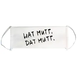 Face Mask Plissee - weiß Wat mutt