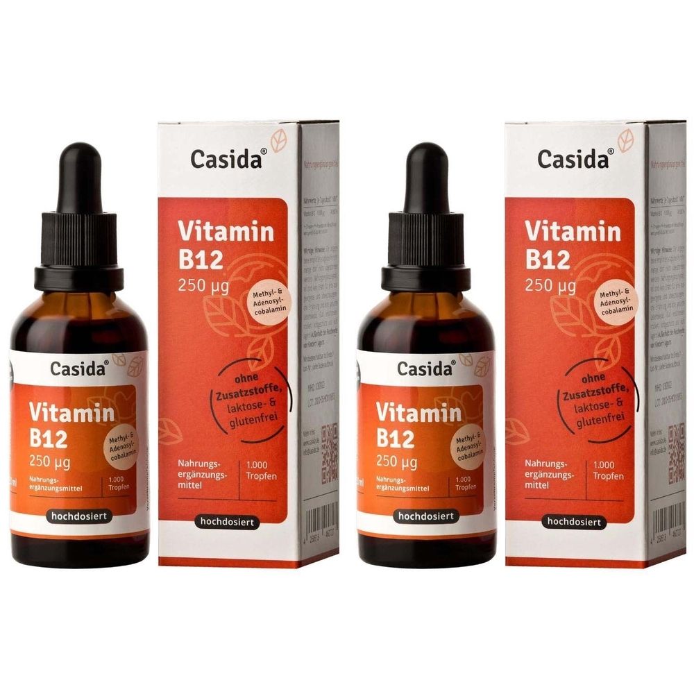 Vitamin B12 Tropfen vegan 2x 2x50 ml