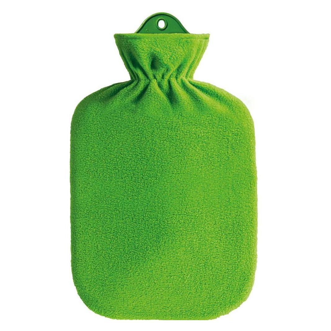Sänger Wärmflasche 2,0 l, grün (2 l, Bettflasche mit Bezug) (13362)