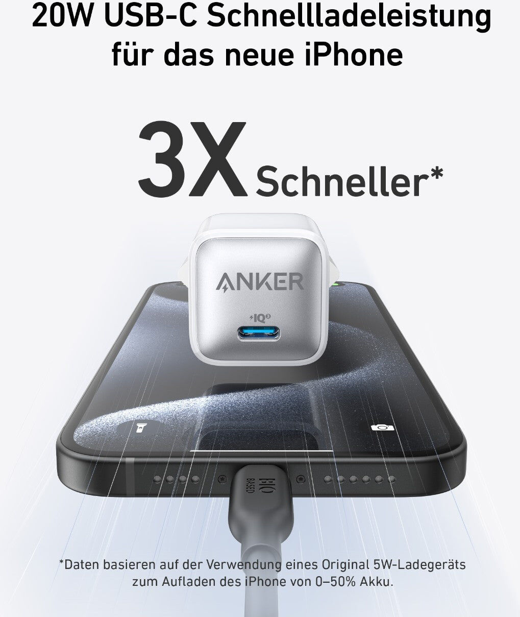 Anker Nano Ladegerät (20W) Weiß