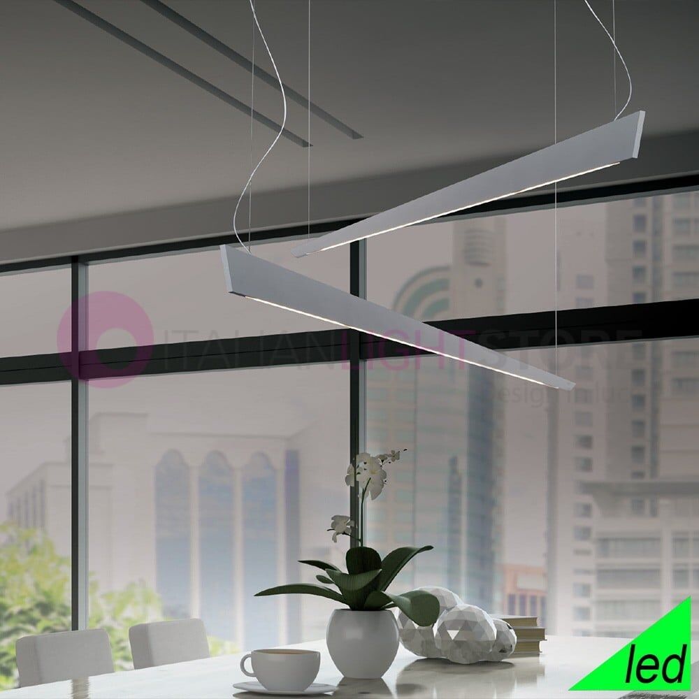 Katana Lampada A Sospensione Moderna Doppia A Led Integrato L. 100