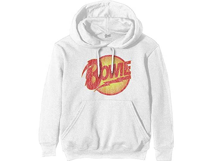 Felpa # S Unisex White # Vintage Diamond Dogs Logo