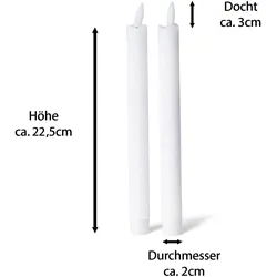 Novaliv, Kerzenständer, 4x Kerzenhalter 9cm Metall Stabkerzenhalter Kerzenteller GOLD mit Stabkerzen LED Premium