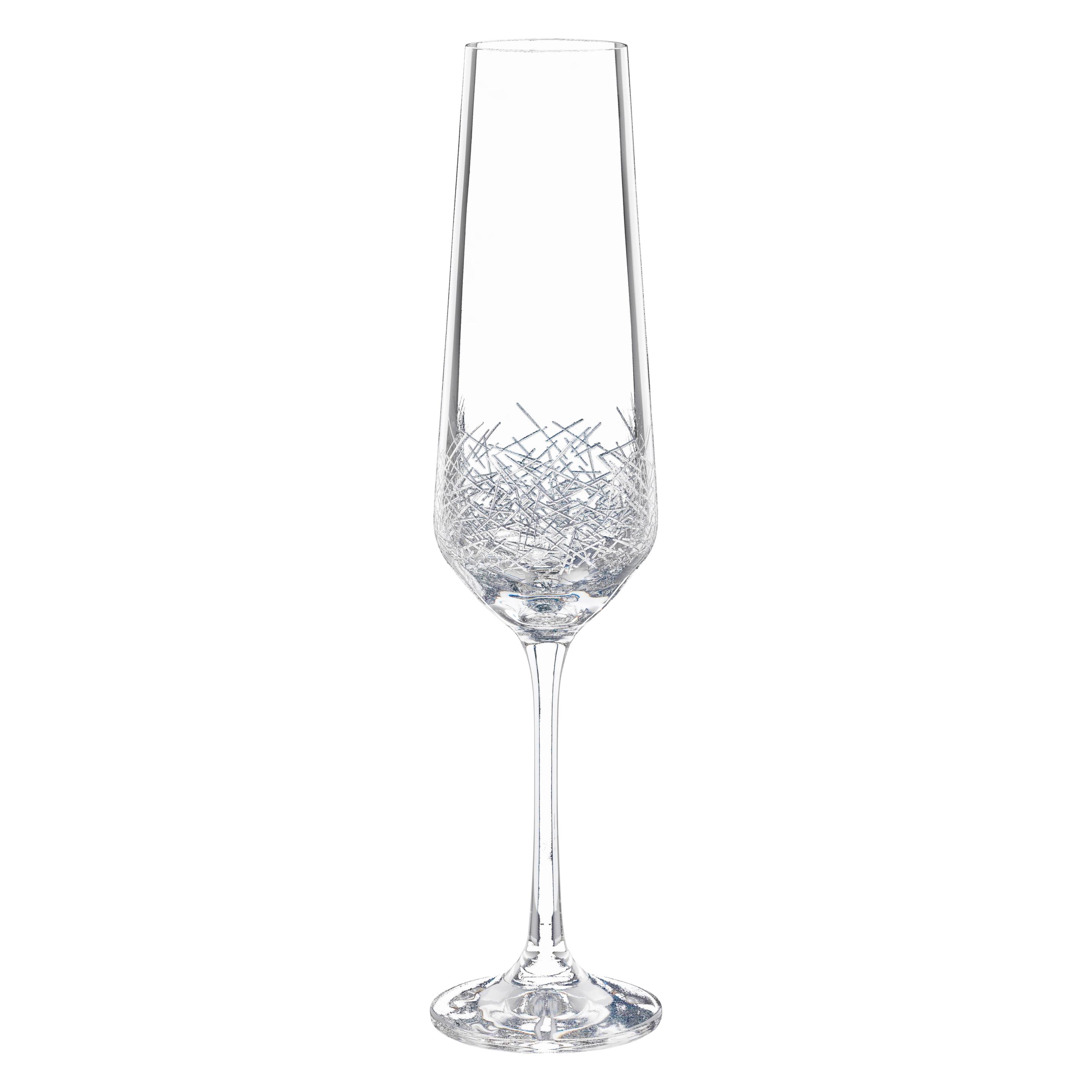 Bohemia Cristal Sektkelch Trés chic 200ml (20 cl, 4 Gläser, Sektgläser) (010 278 007) Mindestbestellmenge: 4 Stück