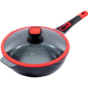 KING Pfanne Click-Grip 10001821, Ø 32cm, induktionsgeeignet, antihaftbeschichtet, Aluguss