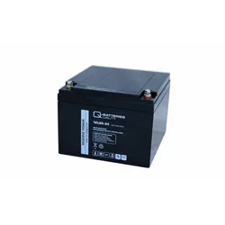 Q-Batteries 12LSX-24 | 12V 24Ah Blei-Vlies-Akku / AGM 10 Jahre