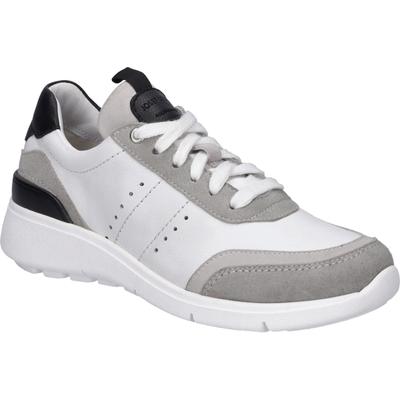 Sneaker JOSEF SEIBEL "Giulietta 01, weiss-grau", Damen, Gr. 38, weiß (weiß, grau), Obermaterial: 100% Rindsleder Leather cow., Schuhe Sneaker