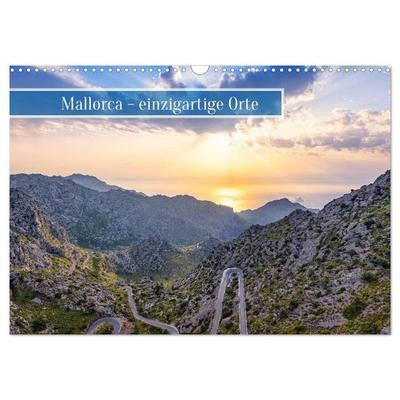 Mallorca - einzigartige Orte (Wandkalender 2027 DIN A3 quer), CALVENDO Monatskalender