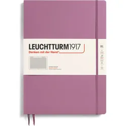 Leuchtturm 1917 Notizbuch A4+, kariert, 123 Seiten, 100 g/m2, schmutziges Rosa