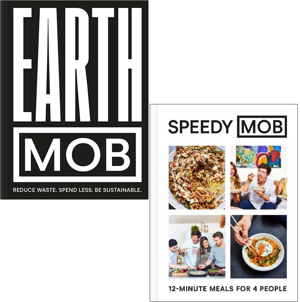 Pavilion Earth MOB By MOB Kitchen & Speedy MOB 12-minute meals for 4 people By Ben Lebus 2 Books Collection Set