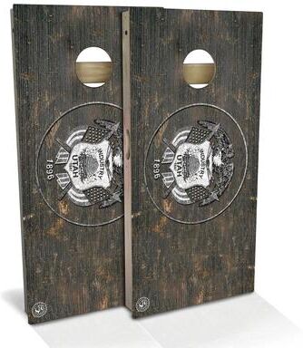 Skip's Garage Utah Flag Rustic Outdoor Cornhole Board Set