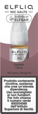 Elfbar Elfliq Cherry Cola Liquido Pronto 10ml Cola Ciliegia