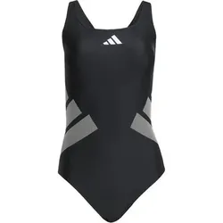 ADIDAS Damen Badeanzug Logo C-Back, Größe 36 in Schwarz Schwarz