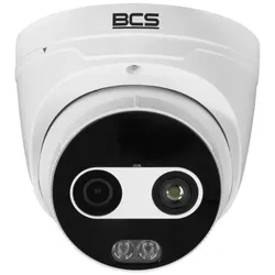 BCS BCS-P-EIP242FSR3-THT-AI1(0202) Thermische IP-Dome-Kamera mit Branddetektion und Alarm (2688 x 1520 Pixel), Netzwerkkamera, Weiss