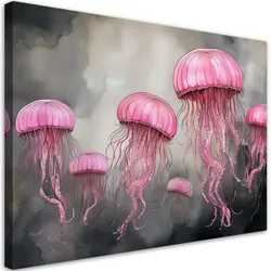 WANDBILD qualle meer abstraktion