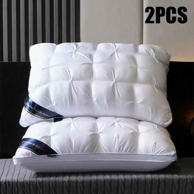 Inspire Select 2 Pack Luxury Hotel Pillows Soft Support Bed Pillows For Back, Side & Stomach Sleepers, Fluffy Comfort white 2 Pcs 18.90 X 29.13 In
