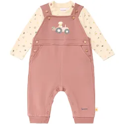 Bornino Country Love 2-tlg. Set Latzhose mit Shirt, rosa | natur, 62