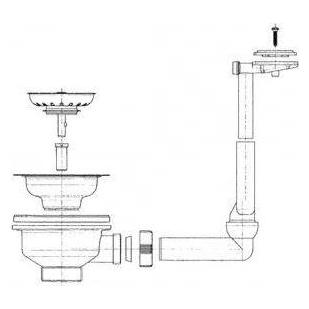 Franke VALVE - BASKET STOPPER WASTE 3 1/2 (Ablaufgarnitur) (000051037897)