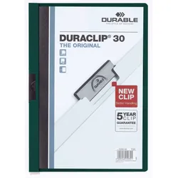 DURABLE Klemmhefter DURACLIP DIN A4 dunkelgrün