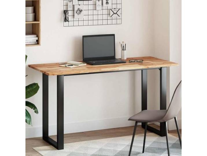 PTUGUOF Tischplatte Rechteckig 120x60x2 cm Massivholz Akazie Hartholz Naturmaterial, Vielseitig für Esszimmer, Küche, Büro, Pflegeleicht mit Feuchtem Tuch