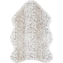 Kunstfell Ice Cat Schwarz/Weiß ca. 60x90cm