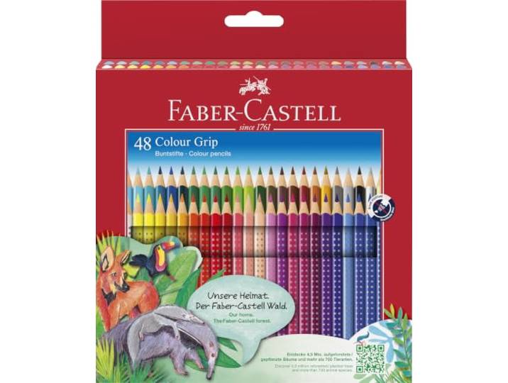 FABER-CASTELL - Kleurpotloden set Colour Grip, 48 kleurpotloden