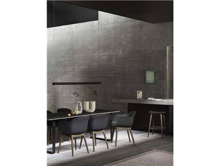 Linear Pendelleuchte L169 Black - Muuto - Esszimmer - Aluminium